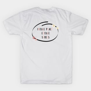 Inhale peace exhale stress T-Shirt